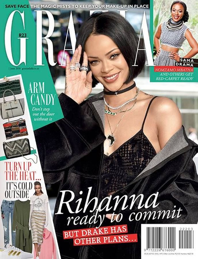 GRAZIA SOUTH AFRICA magazine side cover 1 June 2016