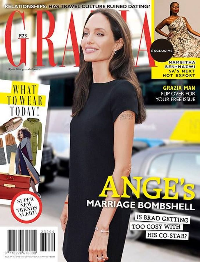 GRAZIA SOUTH AFRICA magazine side cover 8 June 2016