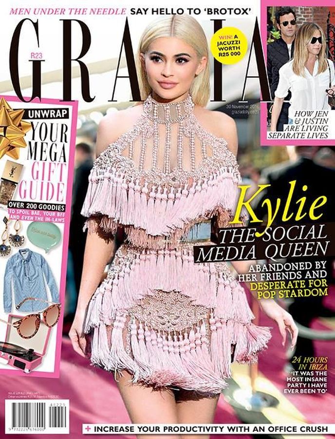 GRAZIA SOUTH AFRICA magazine side cover 30 November 2016