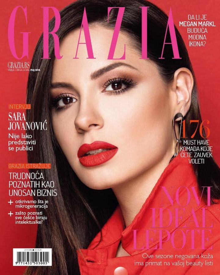 GRAZIA SERBIA magazine side cover  May 2018