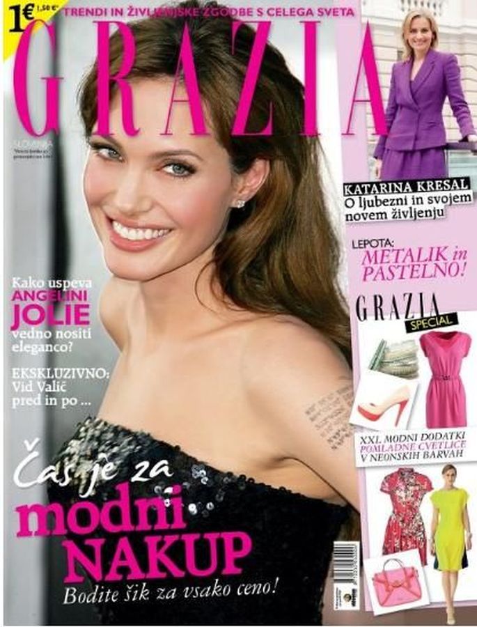 GRAZIA SLOVENIA magazine side cover  March 2012
