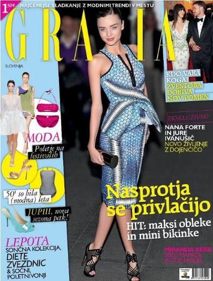 GRAZIA SLOVENIA magazine side cover  June 2012