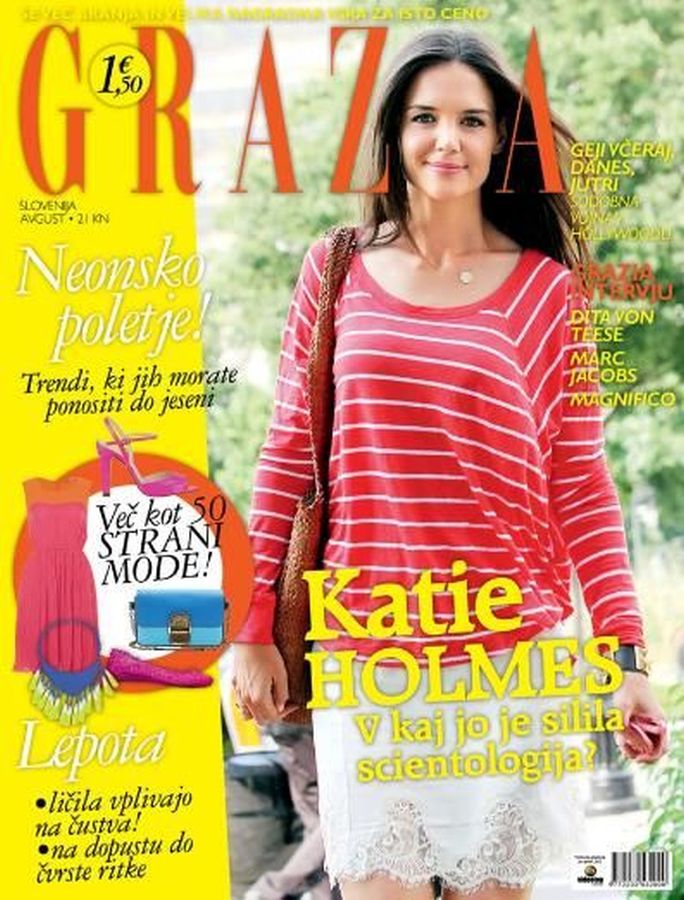 GRAZIA SLOVENIA magazine side cover  August 2012