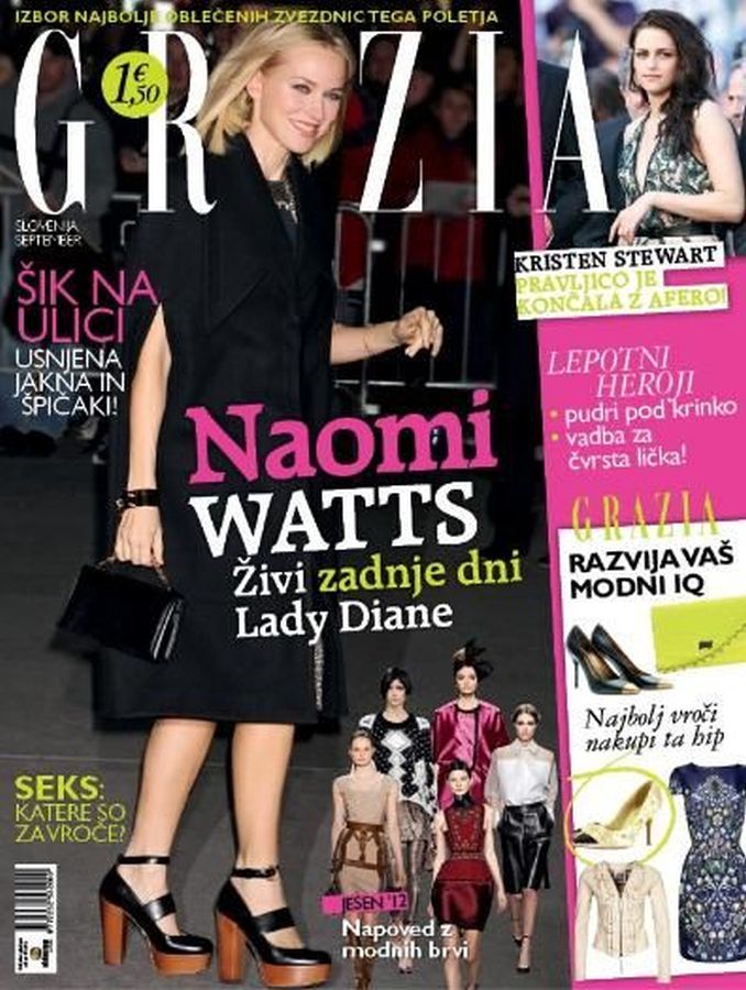 GRAZIA SLOVENIA magazine side cover  September 2012