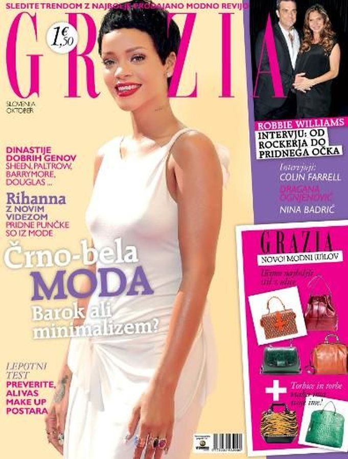 GRAZIA SLOVENIA magazine side cover  October 2012