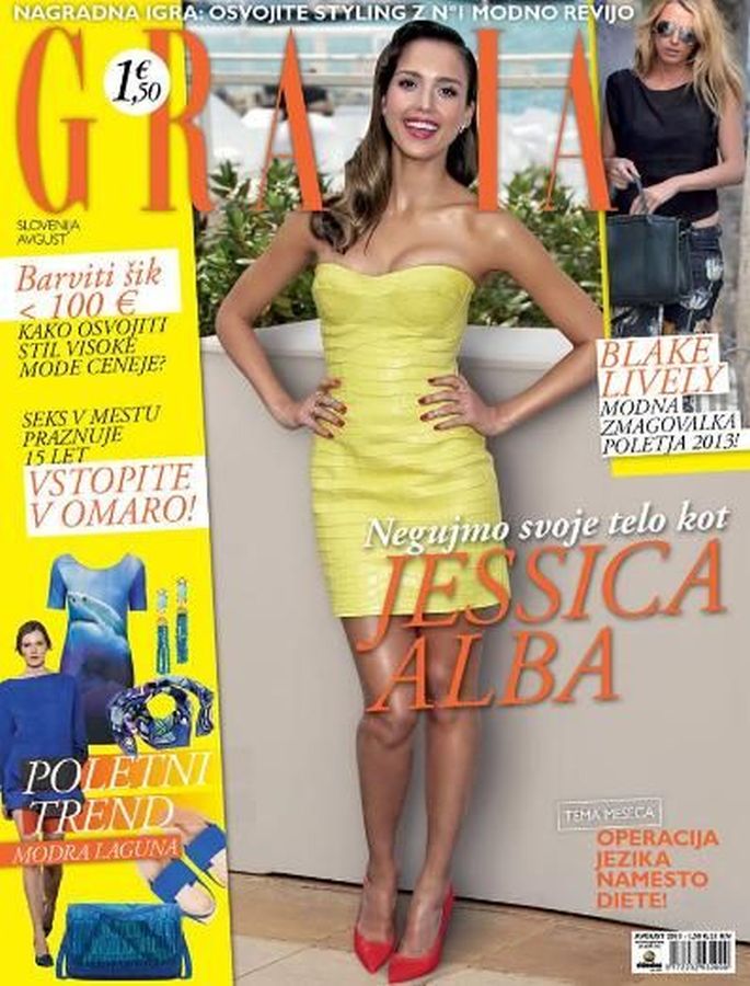 GRAZIA SLOVENIA magazine side cover  August 2013