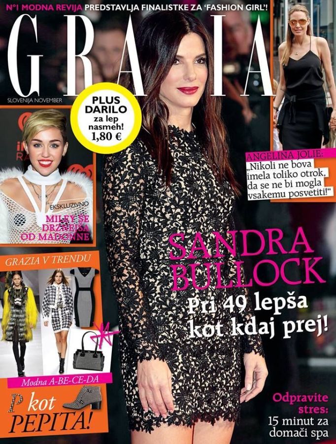 GRAZIA SLOVENIA magazine side cover  November 2013