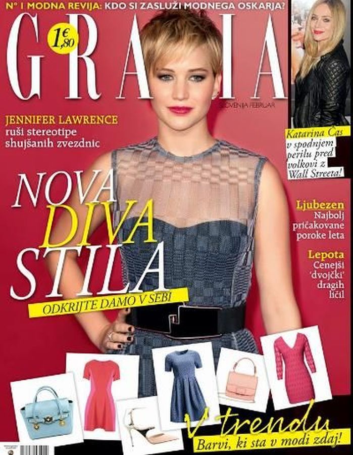 GRAZIA SLOVENIA magazine side cover  February 2014