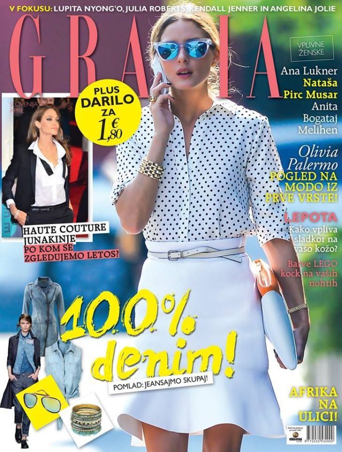 GRAZIA SLOVENIA magazine side cover  April 2014