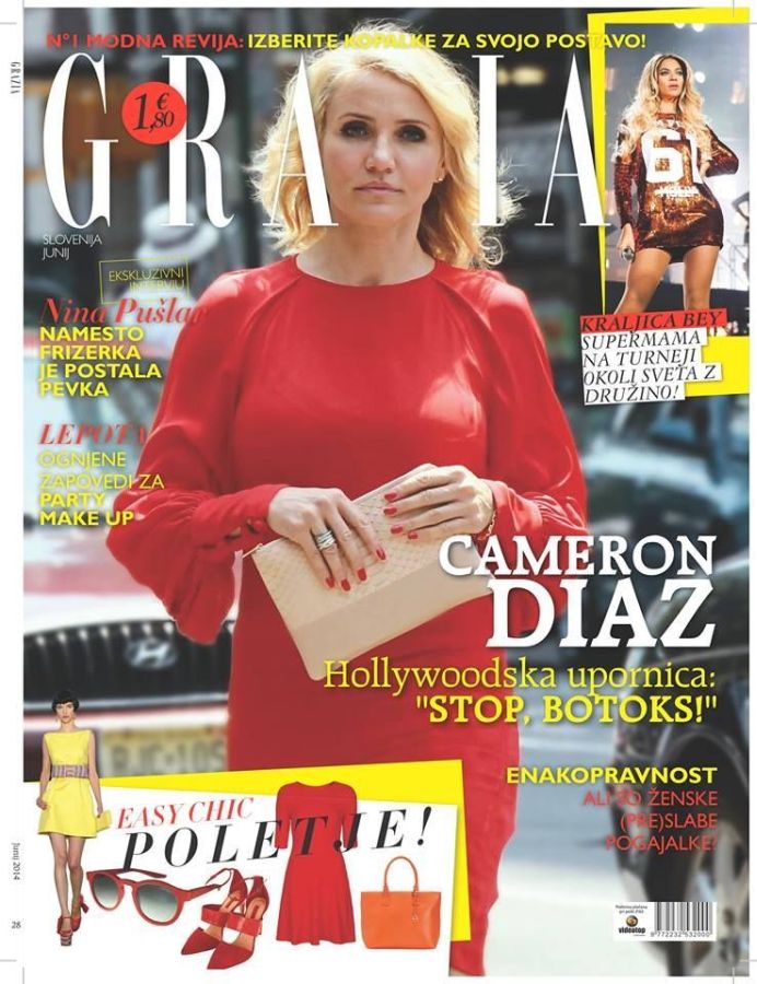 GRAZIA SLOVENIA magazine side cover  June 2014
