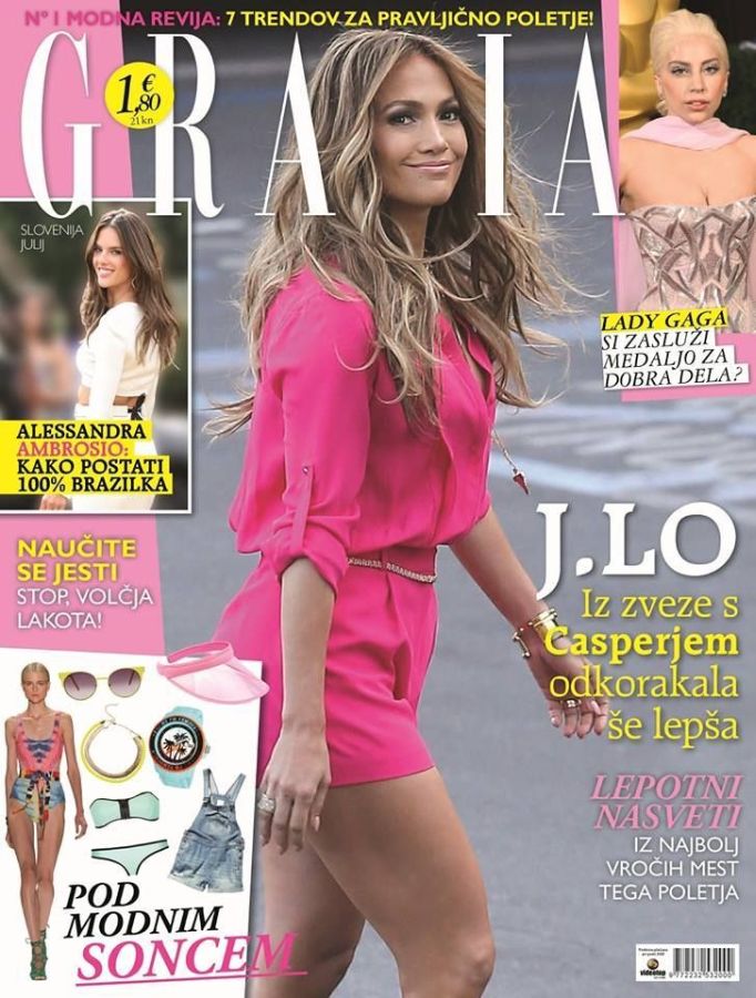 GRAZIA SLOVENIA magazine side cover  July 2014