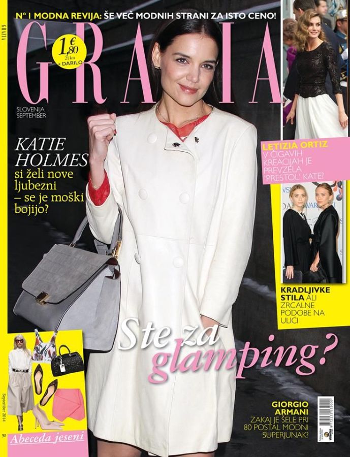 GRAZIA SLOVENIA magazine side cover  September 2014