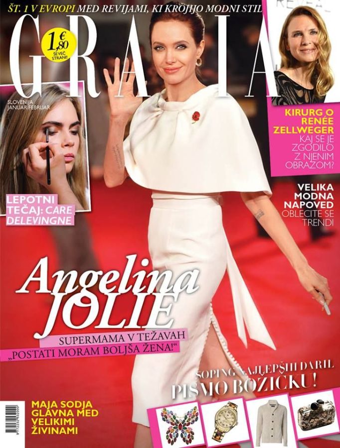 GRAZIA SLOVENIA magazine side cover  January/February 2015