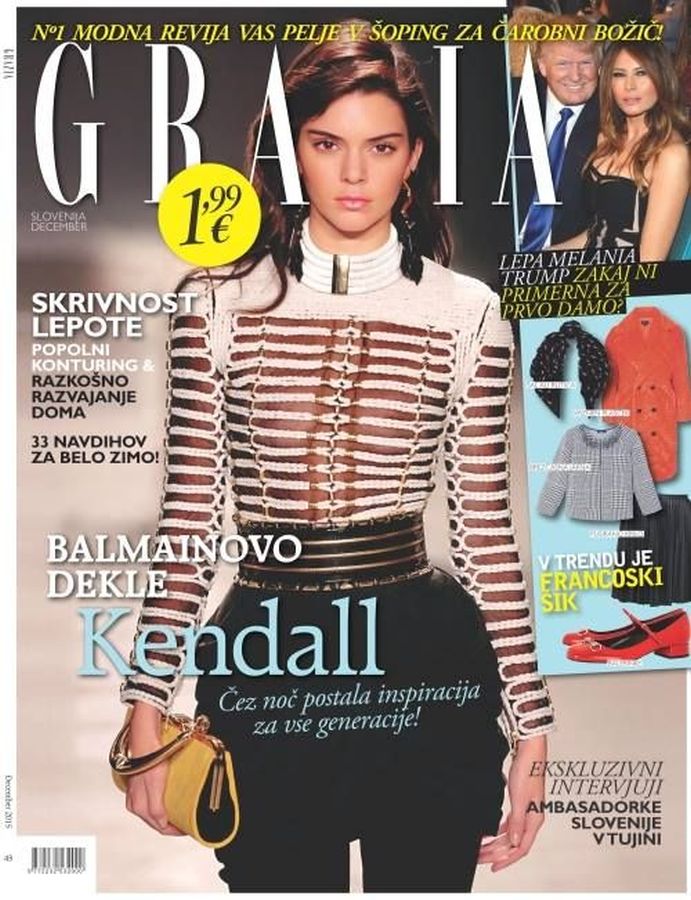 GRAZIA SLOVENIA magazine side cover  December 2015