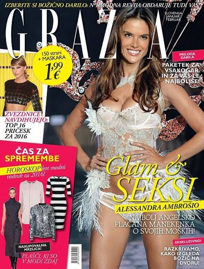 GRAZIA SLOVENIA magazine side cover  January/February 2016