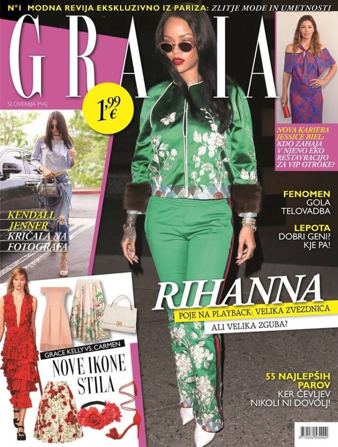 GRAZIA SLOVENIA magazine side cover  May 2016