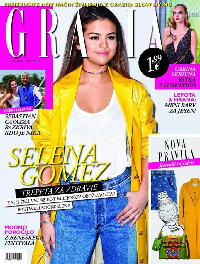 GRAZIA SLOVENIA magazine side cover  October 2016