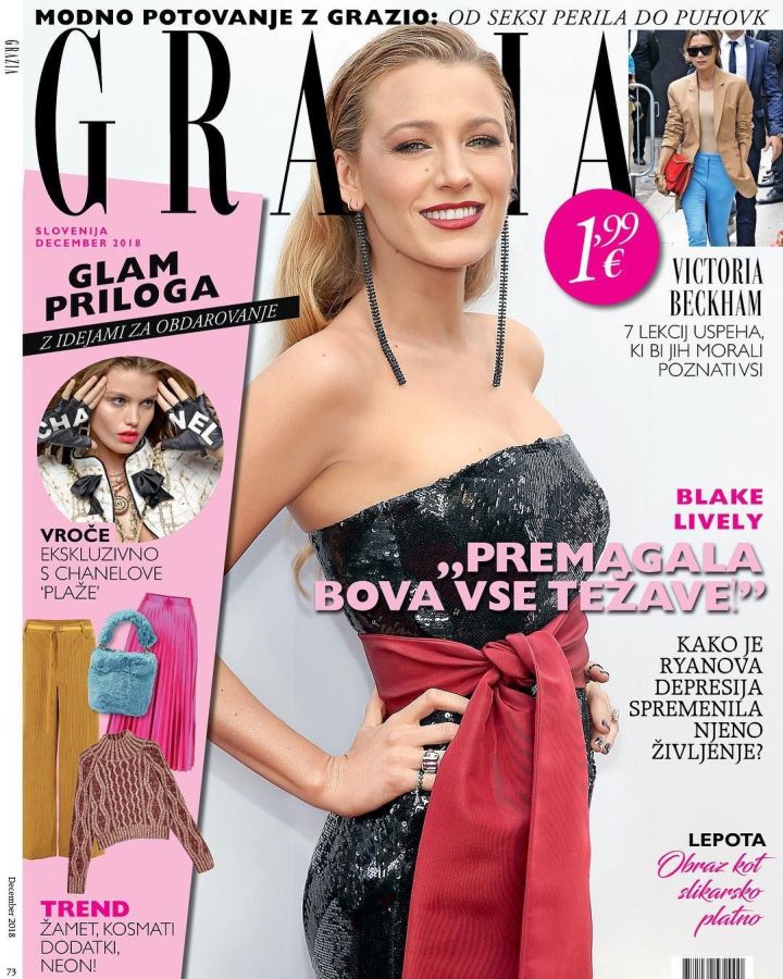 GRAZIA SLOVENIA magazine side cover  December 2018