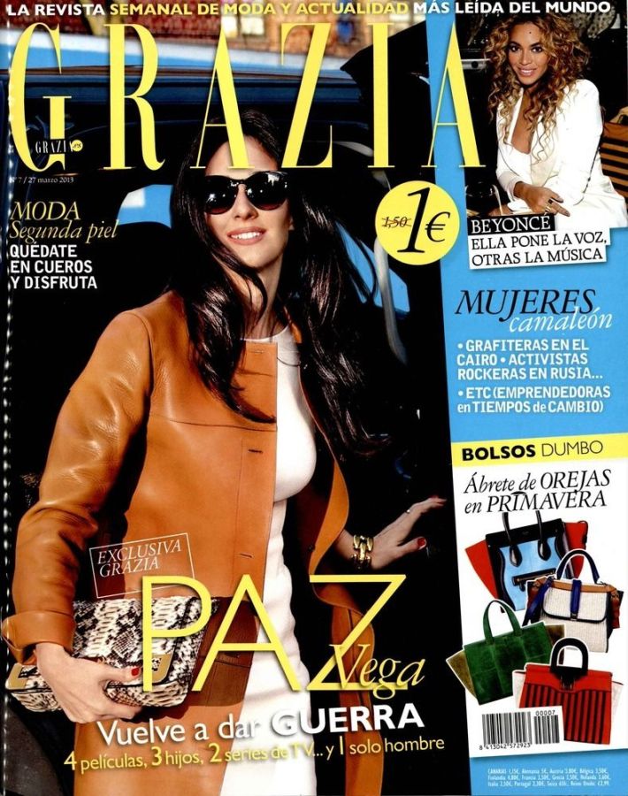GRAZIA SPAIN magazine side cover Issue 7 27 March 2013