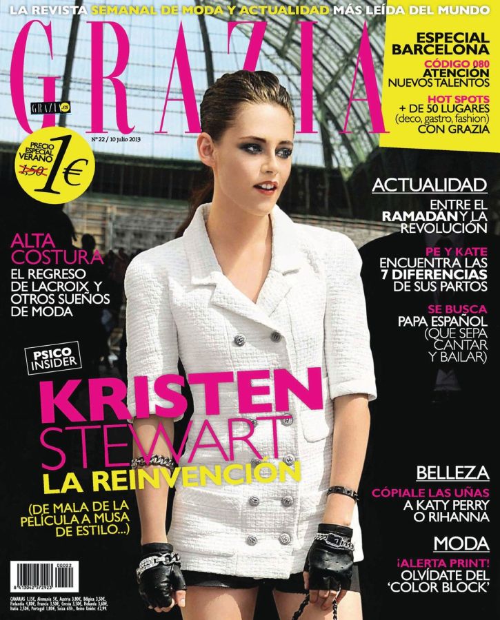 GRAZIA SPAIN magazine side cover Issue 22 10 July 2013