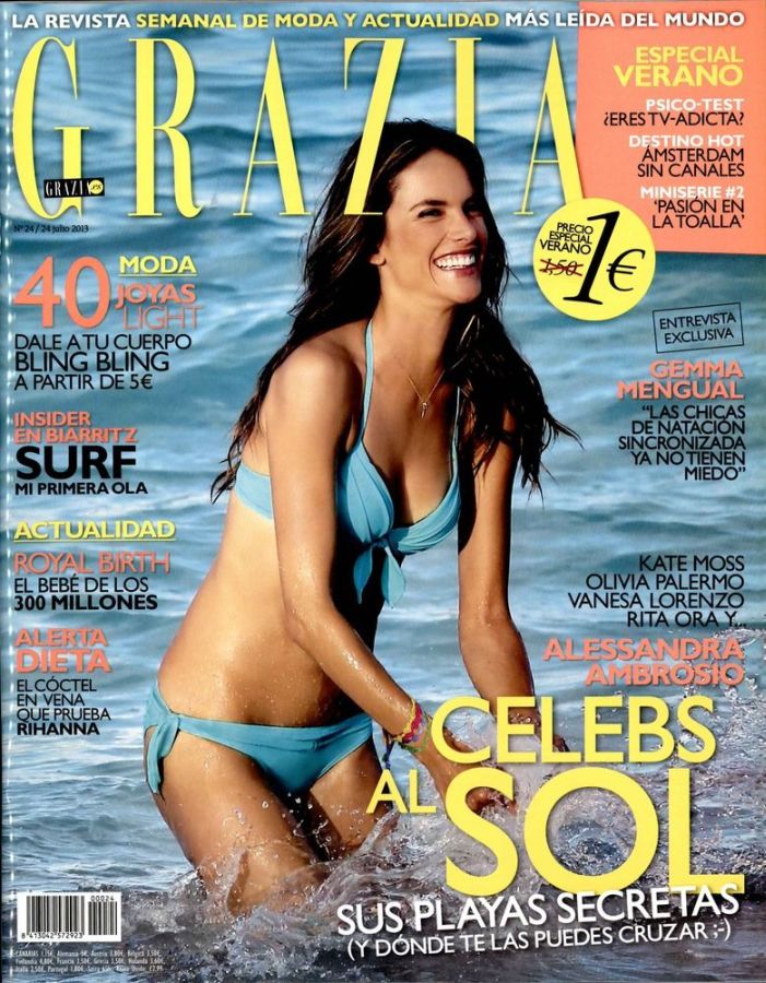 GRAZIA SPAIN magazine side cover Issue 24 24 July 2013