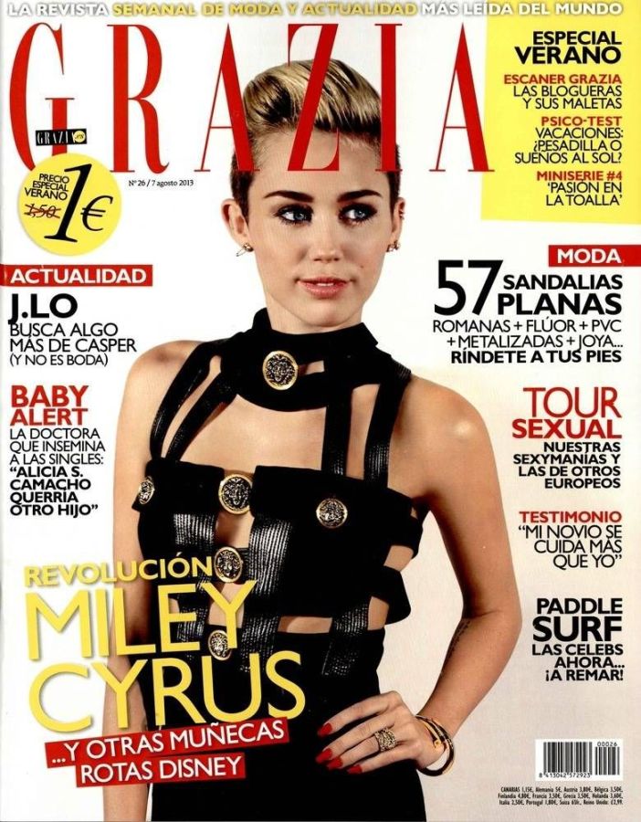 GRAZIA SPAIN magazine side cover Issue 26 7 August 2013