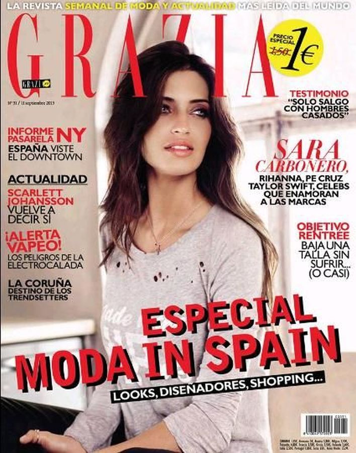 GRAZIA SPAIN magazine side cover Issue 31 11 September 2013