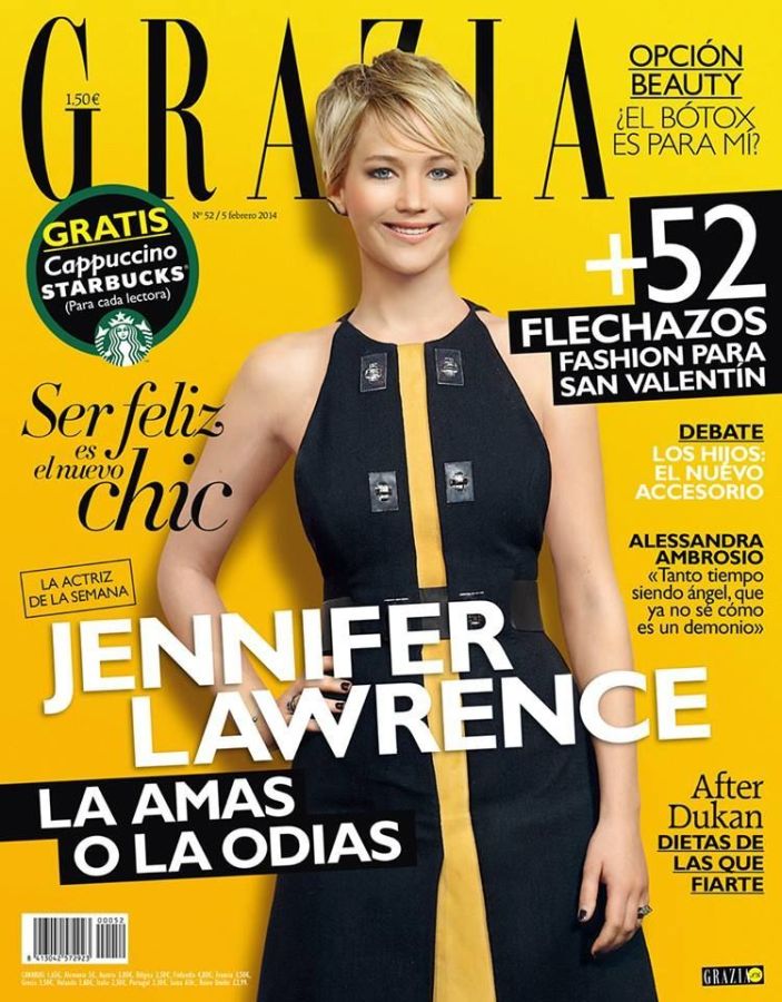 GRAZIA SPAIN magazine side cover Issue 52 5 February 2014