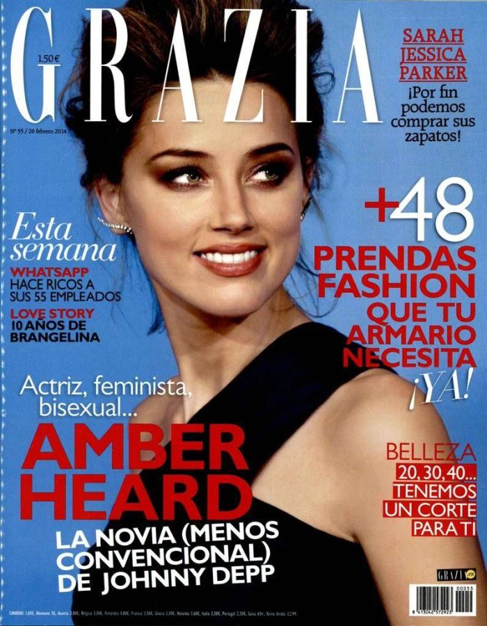 GRAZIA SPAIN magazine side cover Issue 55 26 February 2014
