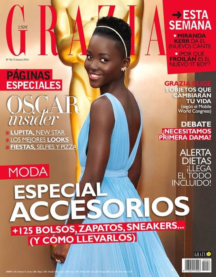 GRAZIA SPAIN magazine side cover Issue 56 5 March 2014