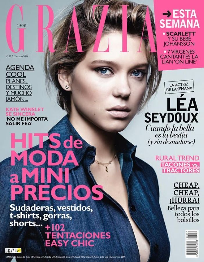 GRAZIA SPAIN magazine side cover Issue 57 12 March 2014