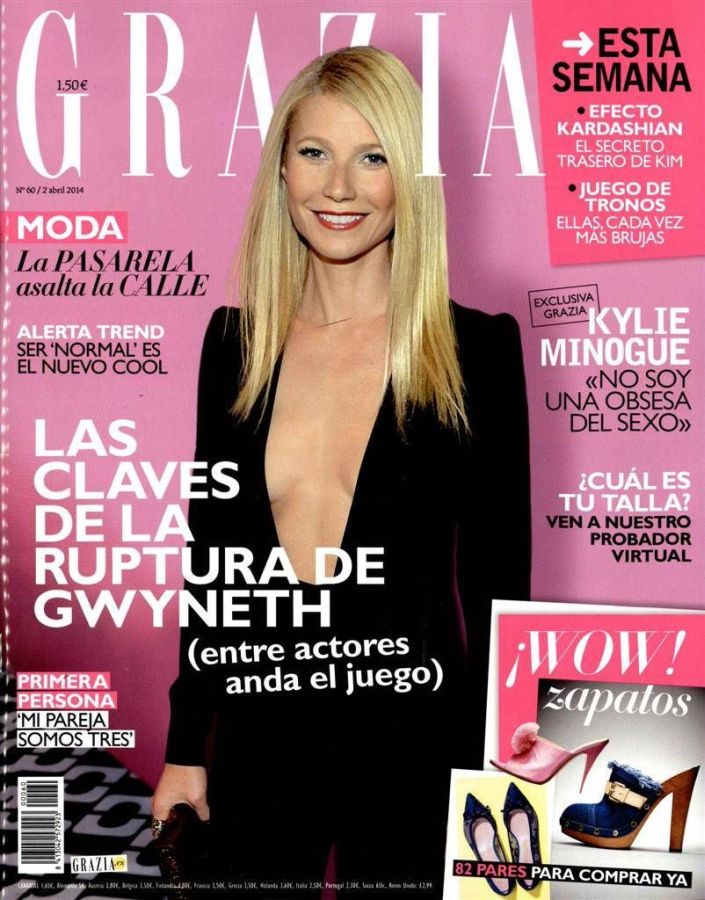 GRAZIA SPAIN magazine side cover Issue 60 2 April 2014
