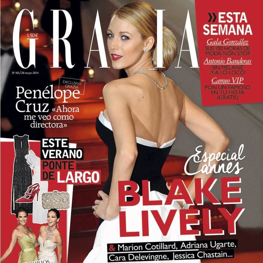 GRAZIA SPAIN magazine side cover Issue 68 28 May 2014