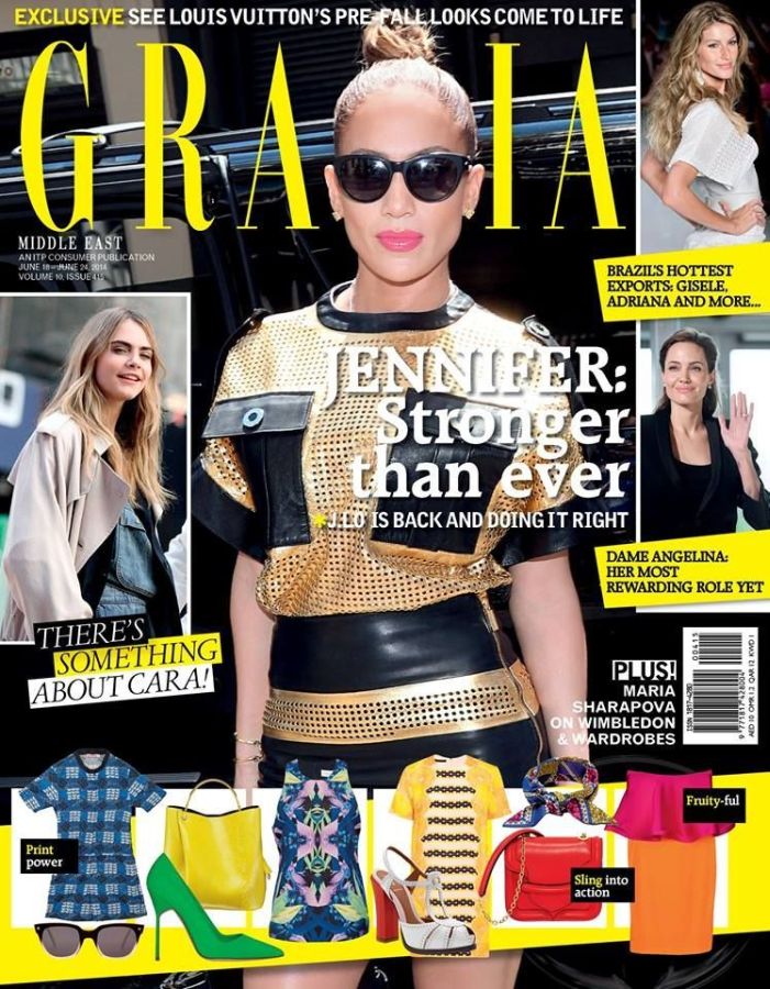 GRAZIA UNITED ARAB EMIRATES magazine side cover 18 June 2014