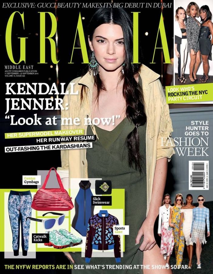 GRAZIA UNITED ARAB EMIRATES magazine side cover 17 September 2014