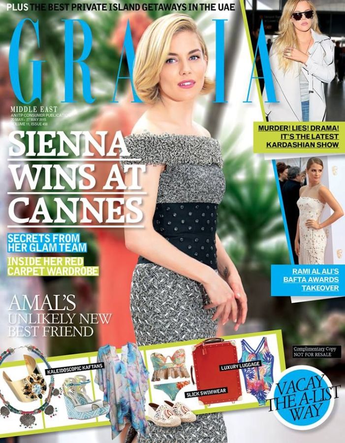GRAZIA UNITED ARAB EMIRATES magazine side cover 20 May 2015