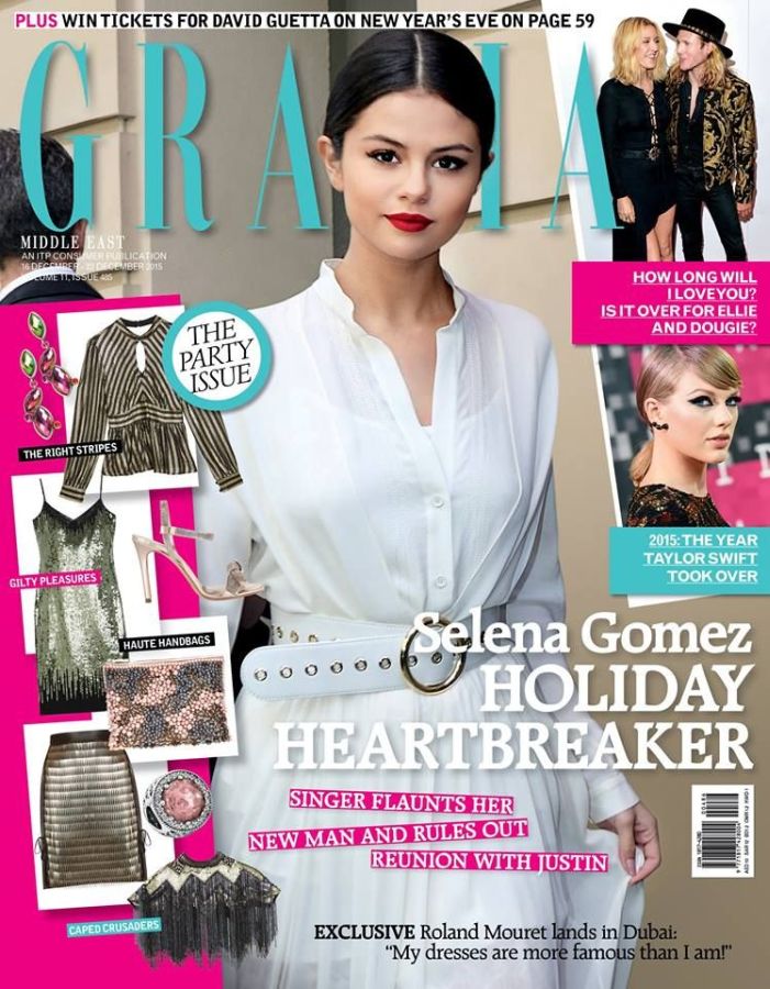 GRAZIA UNITED ARAB EMIRATES magazine side cover 16 December 2015