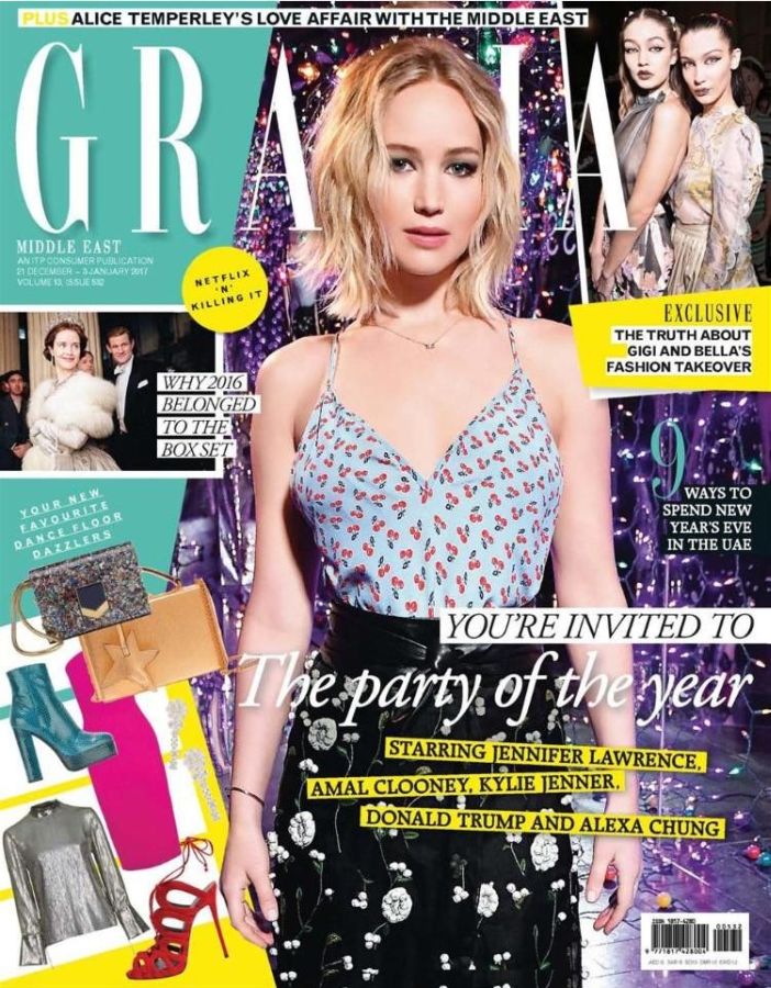 GRAZIA UNITED ARAB EMIRATES magazine side cover 1 December 2016