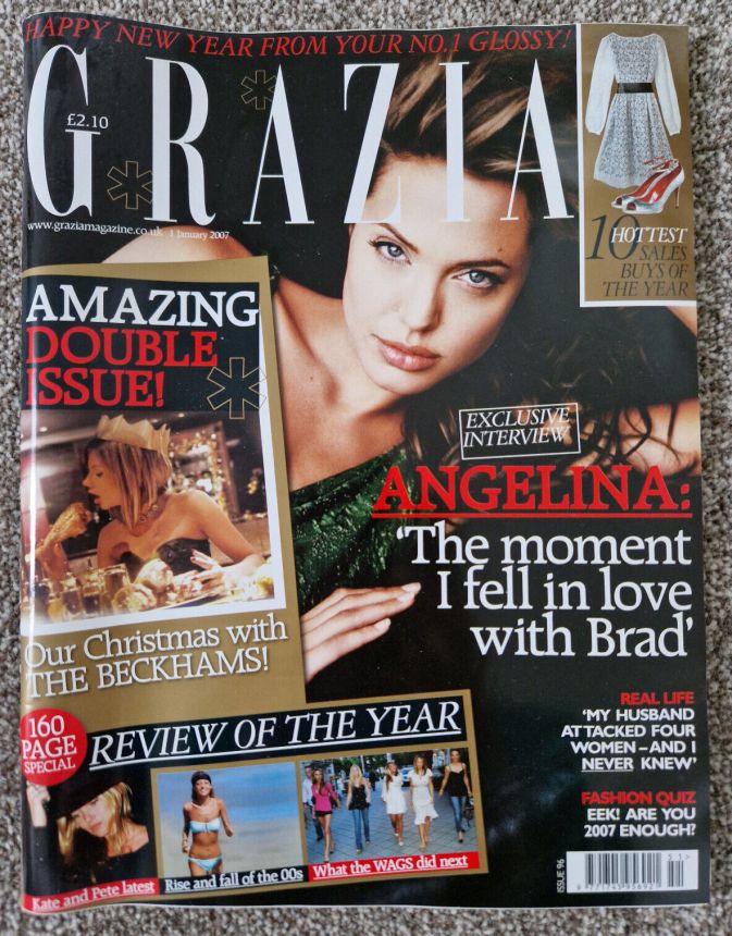 GRAZIA UK magazine side cover 1 January 2007