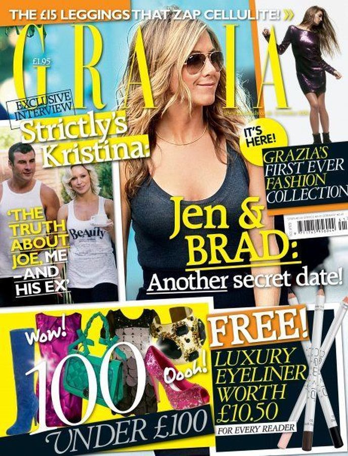 GRAZIA UK magazine side cover 7 October 2009