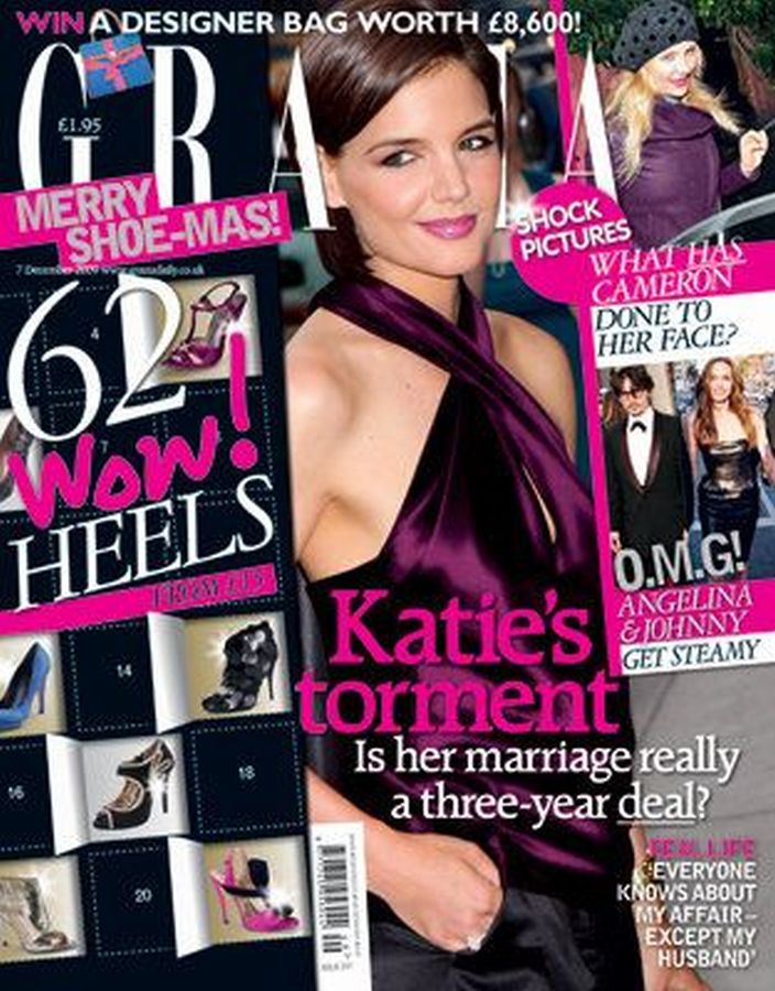 GRAZIA UK magazine side cover 1 December 2009