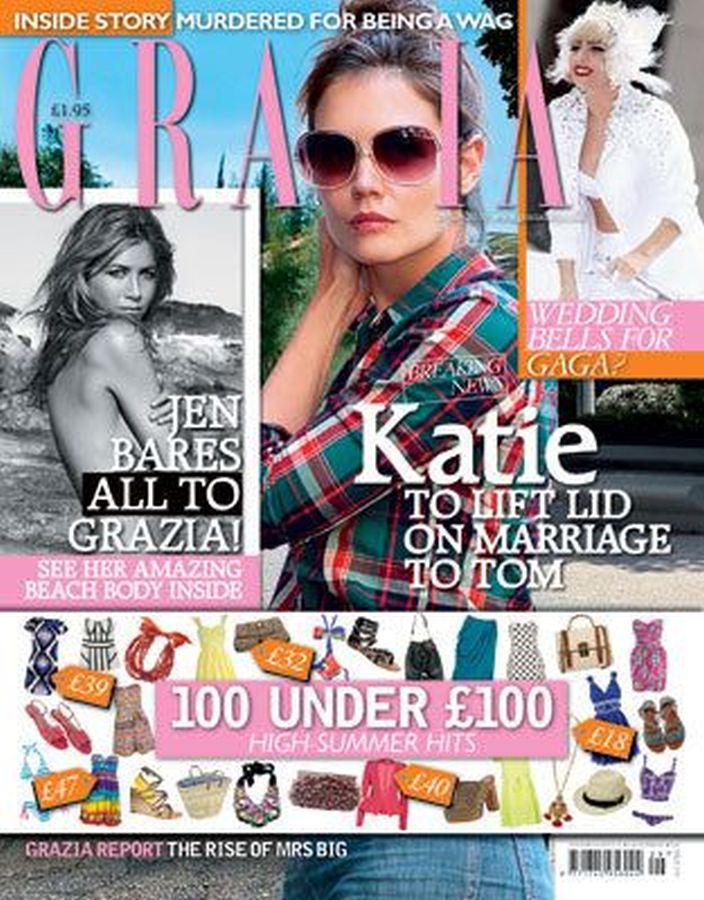 GRAZIA UK magazine side cover 21 July 2010