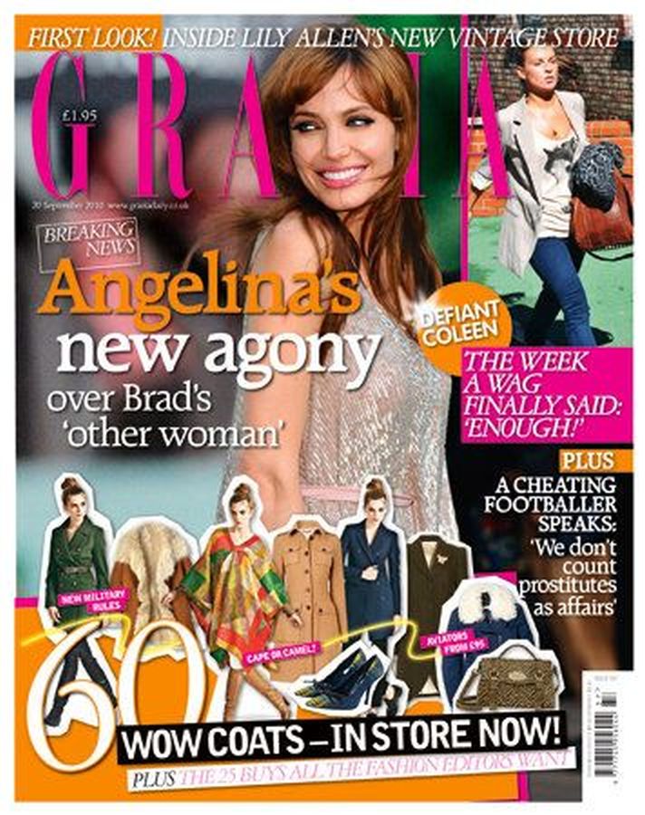 GRAZIA UK magazine side cover 14 September 2010