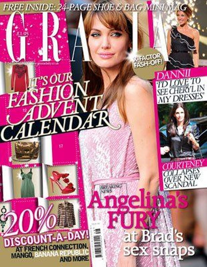 GRAZIA UK magazine side cover 30 November 2010