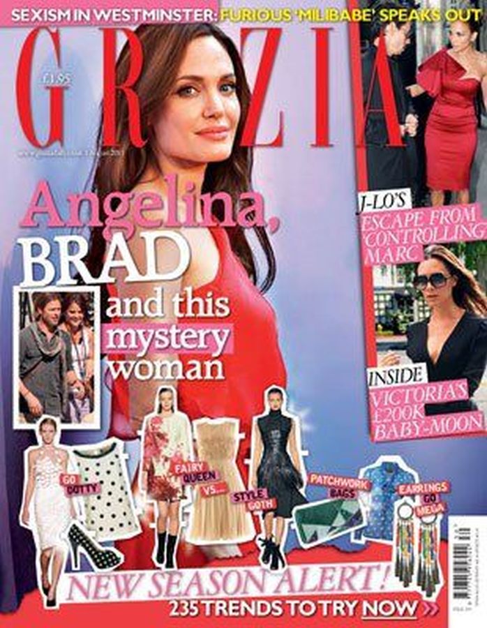 GRAZIA UK magazine side cover 26 July 2011