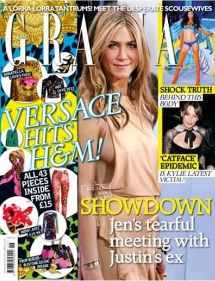 GRAZIA UK magazine side cover 15 November 2011
