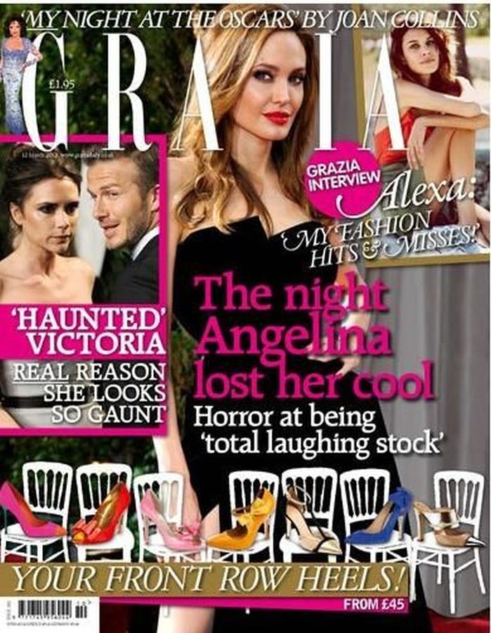 GRAZIA UK magazine side cover 6 March 2012