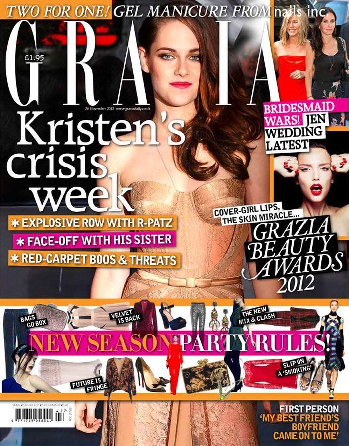GRAZIA UK magazine side cover 26 November 2012