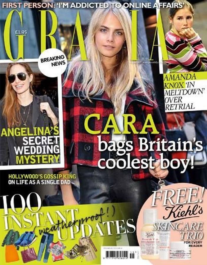 GRAZIA UK magazine side cover 8 April 2013