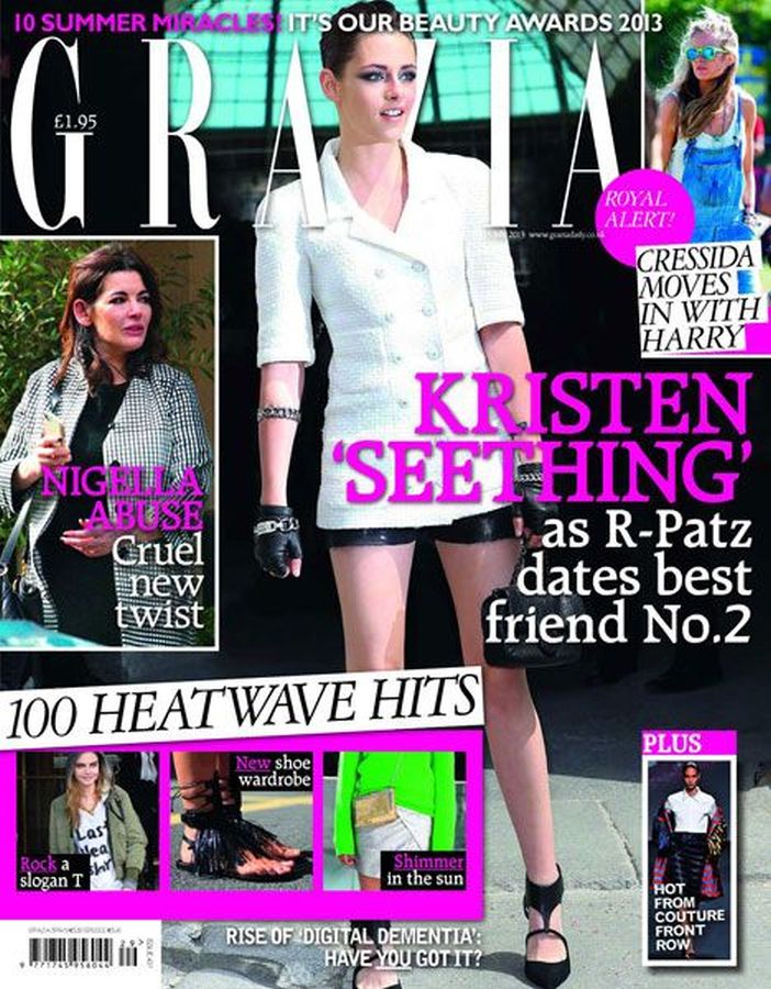 GRAZIA UK magazine side cover 15 July 2013